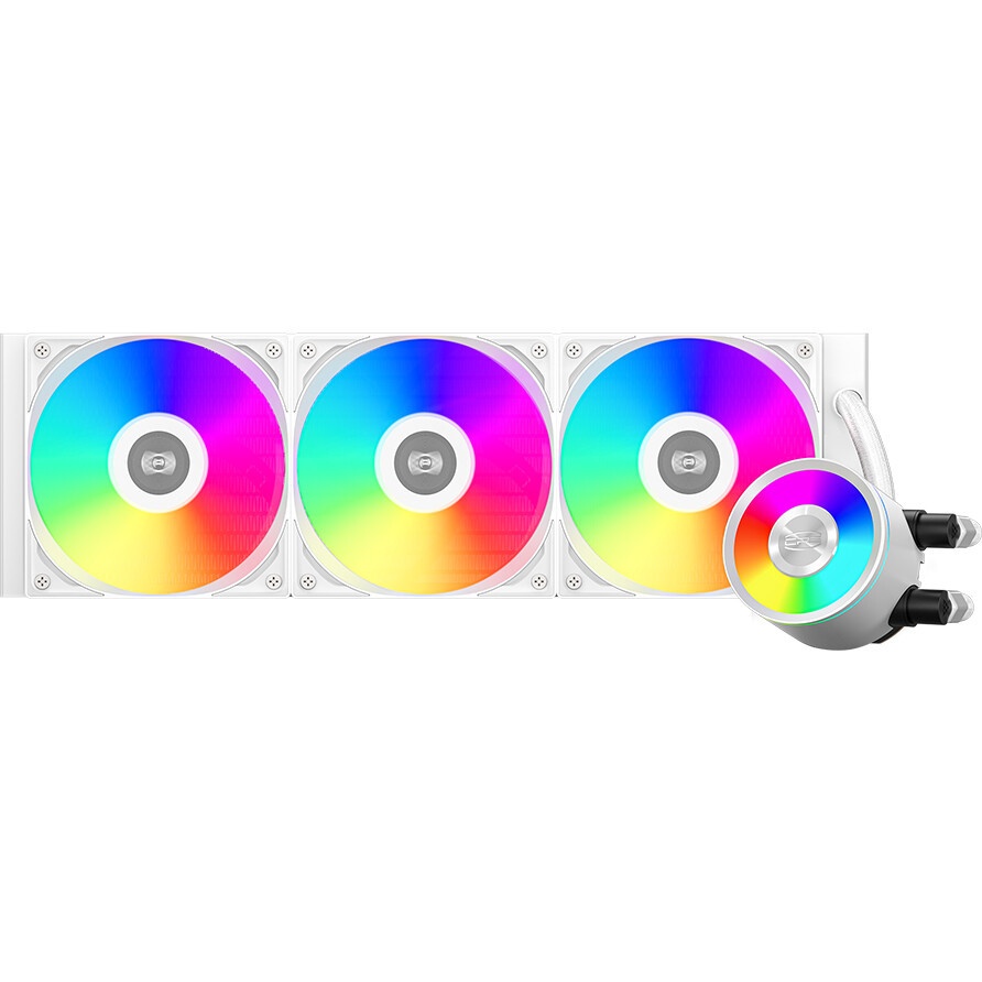 Система водяного охлаждения PcCooler DS360 Display ARGB Soc-AM5/AM4/1200/1700/1851 белый 4-pin 39.8d