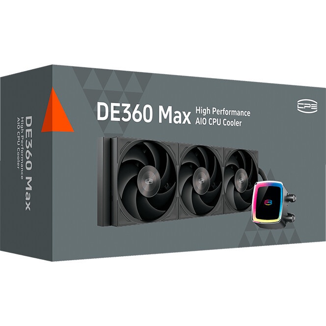 Система водяного охлаждения PcCooler DS360 Display ARGB Soc-AM5/AM4/1200/1700/1851 белый 4-pin 39.8d