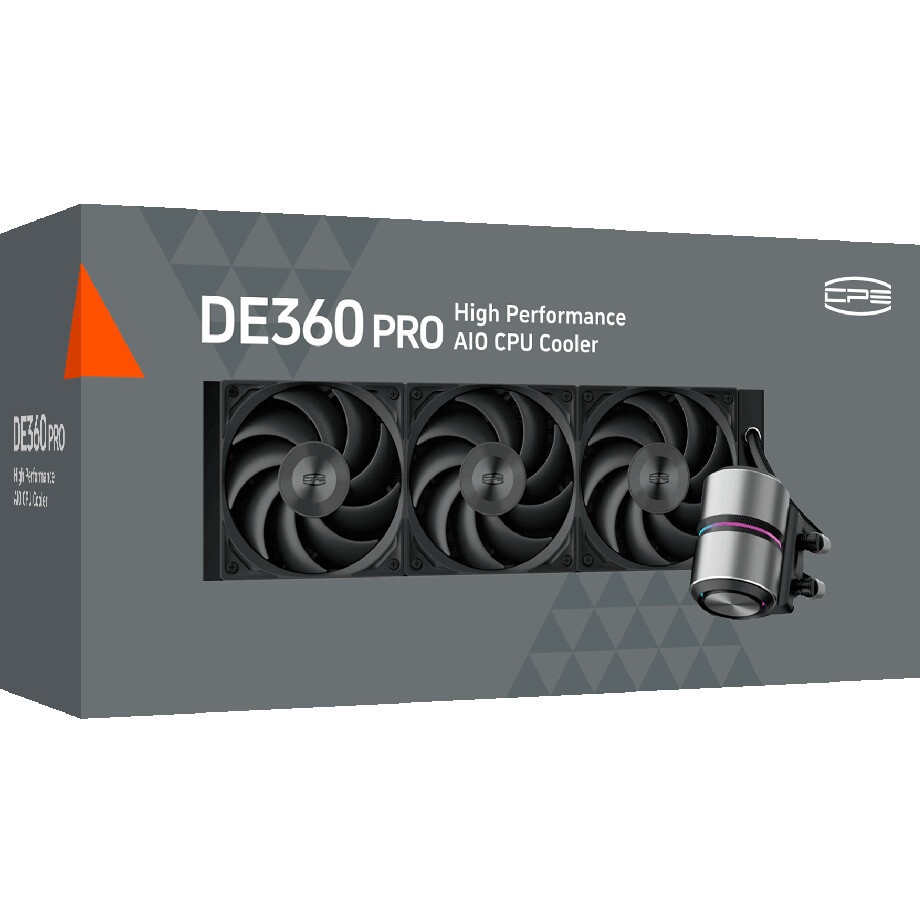 Система водяного охлаждения PcCooler DS360 Display ARGB Soc-AM5/AM4/1200/1700/1851 белый 4-pin 39.8d