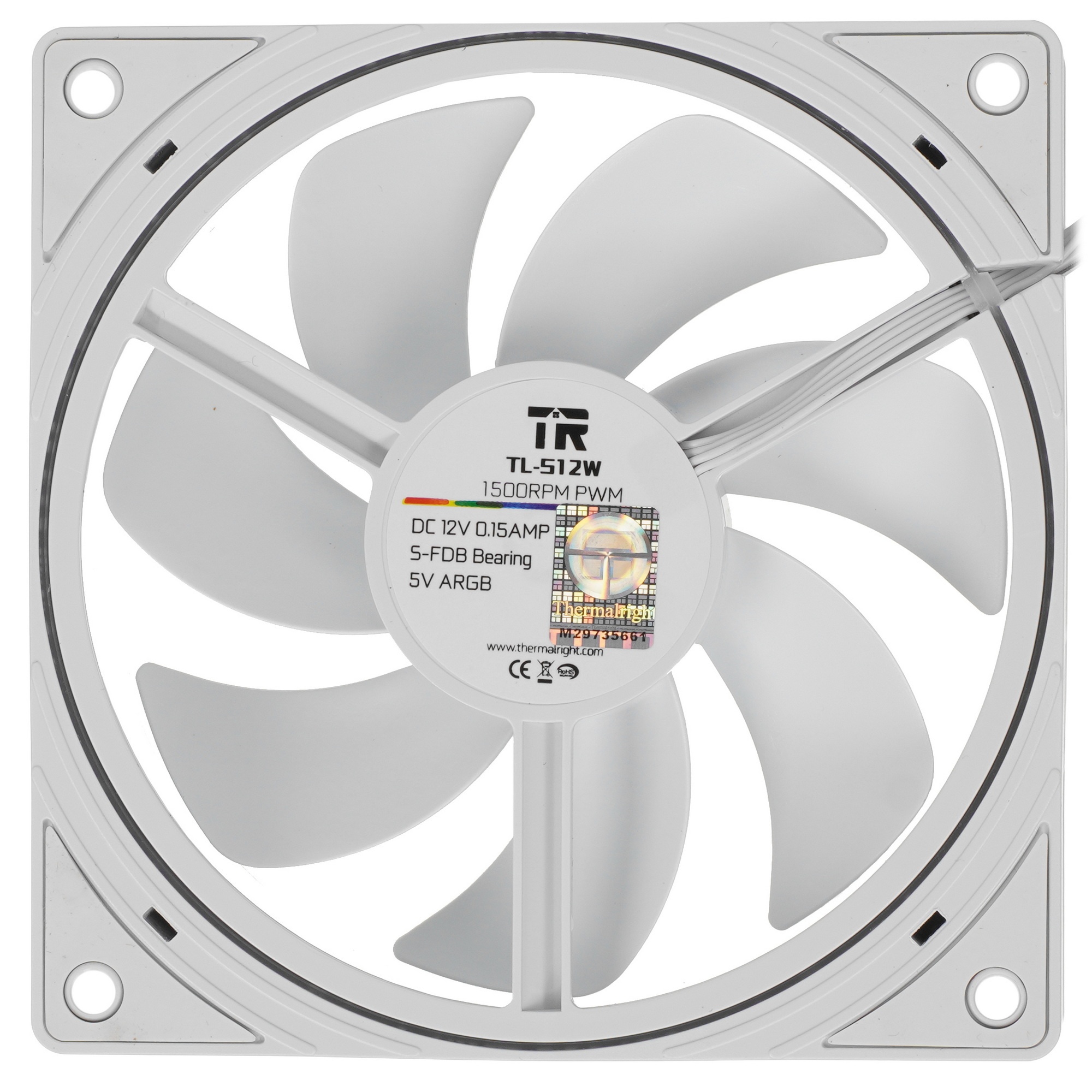 Комплект вентиляторов (3 шт.) Thermalright TL-S12-W (Pack of 3) / ARGB / 120mm PWM / TRTLS12W.3P