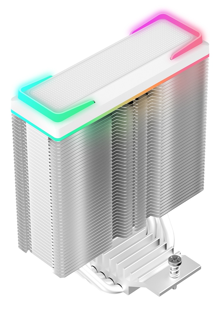 Кулер для процессора Ocypus Delta A40 SE WH Dual Fan ARGB, 2x120mm ARGB FAN, Top ARGB Panel, 4 HEAT