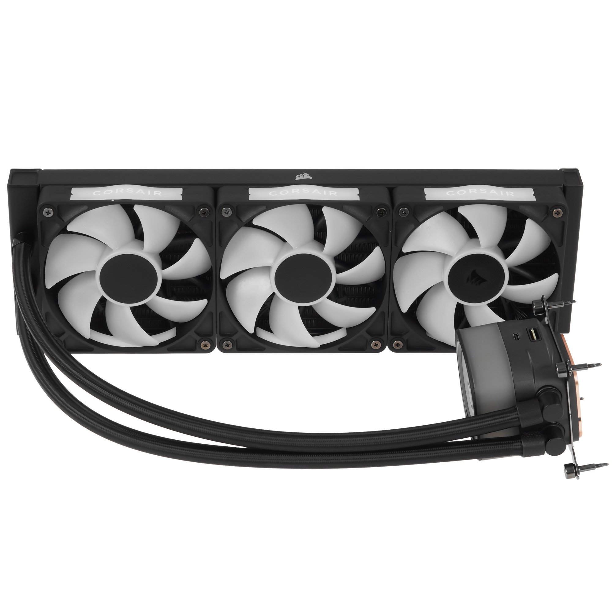 Система жидкостного охлаждения Corsair iCUE LINK TITAN 360 RX RGB (360mm, Black, RGB/ Fans: 3x120mm,
