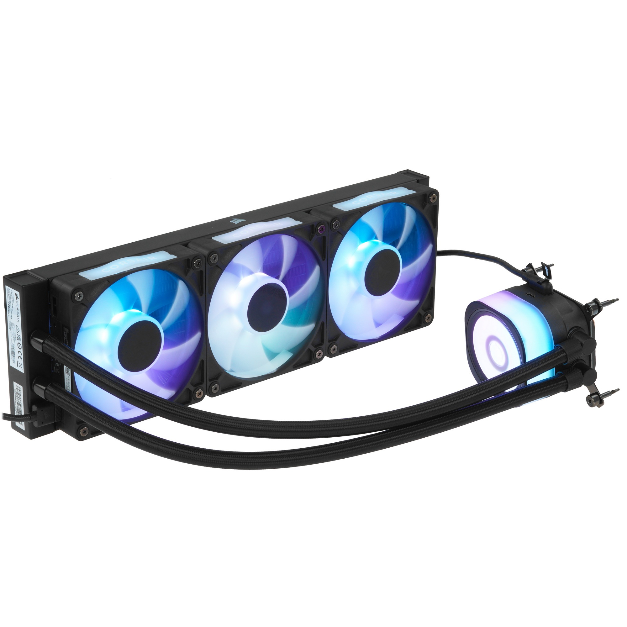 Система жидкостного охлаждения Corsair iCUE LINK TITAN 360 RX RGB (360mm, Black, RGB/ Fans: 3x120mm,