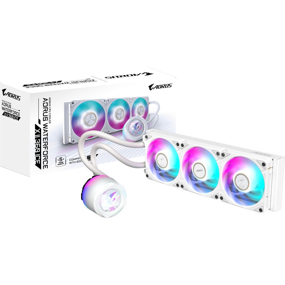 Жидкостная система охлаждения Gigabyte Eagle 360 3 x 120mm ARGB Fan, LGA 1200, LGA 1700, LGA 1851, 1