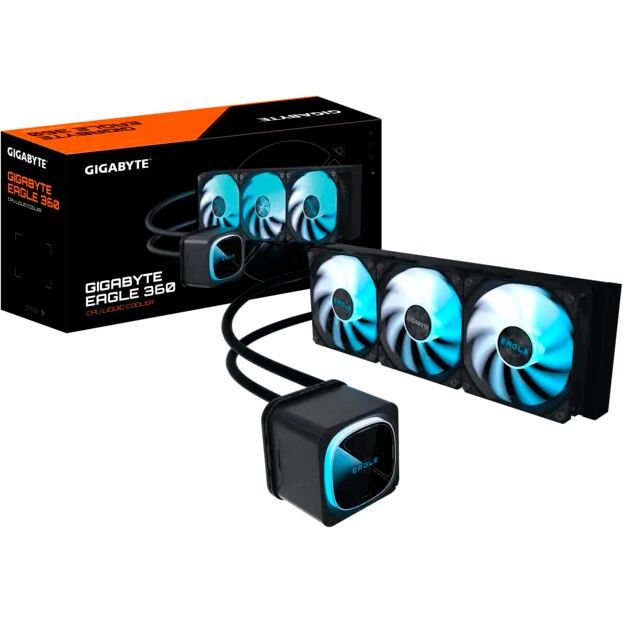 Жидкостная система охлаждения Gigabyte Eagle 360 3 x 120mm ARGB Fan, LGA 1200, LGA 1700, LGA 1851, 1