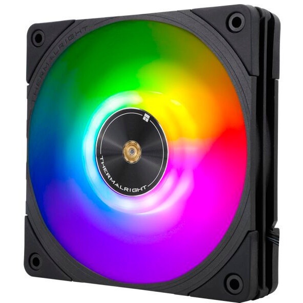 Вентилятор для корпуса Thermalright TL-C12R-S Reverse ARGB 120х120x25 черный 4-pin 25.6дБ Ret