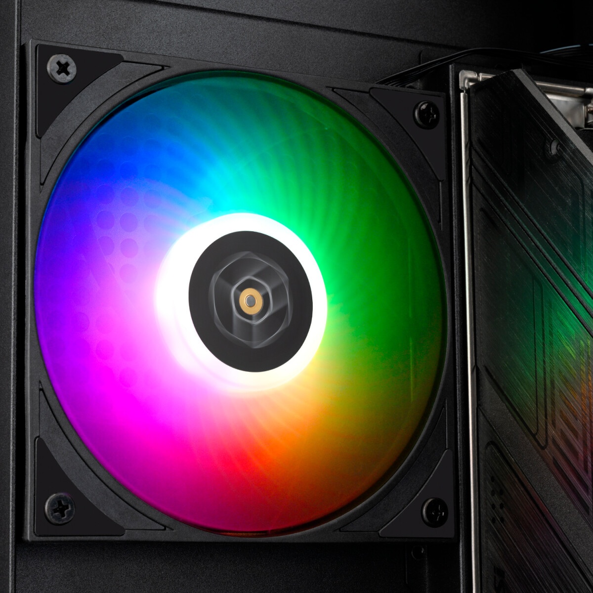 Вентилятор для корпуса Thermalright TL-C12R-S Reverse ARGB 120х120x25 черный 4-pin 25.6дБ Ret