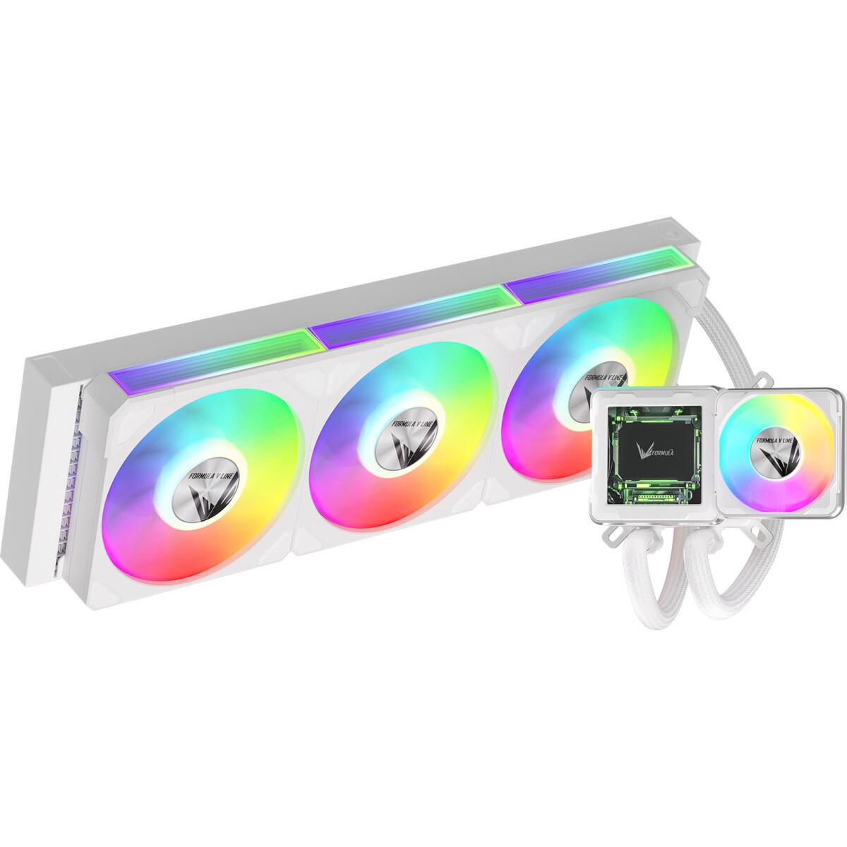 Система водяного охлаждения Formula Ice Jet Vision 360 ARGB Soc-AM5/AM4/1200/2066/1700/1851 белый 4-