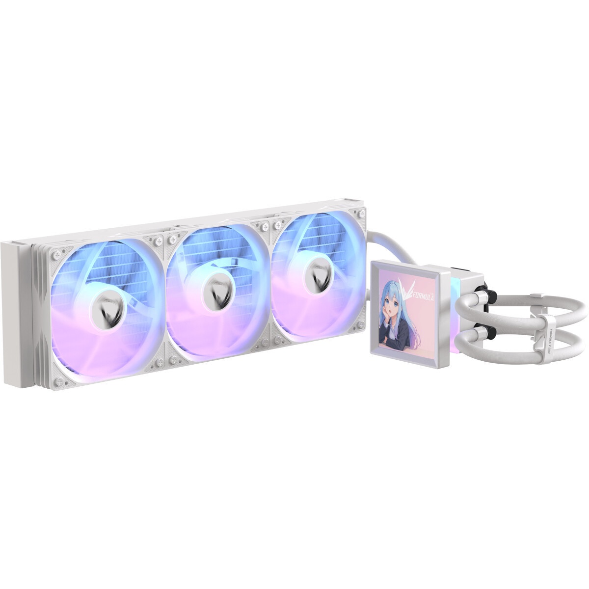Система водяного охлаждения Formula Ice Jet Vision 360 ARGB Soc-AM5/AM4/1200/2066/1700/1851 белый 4-