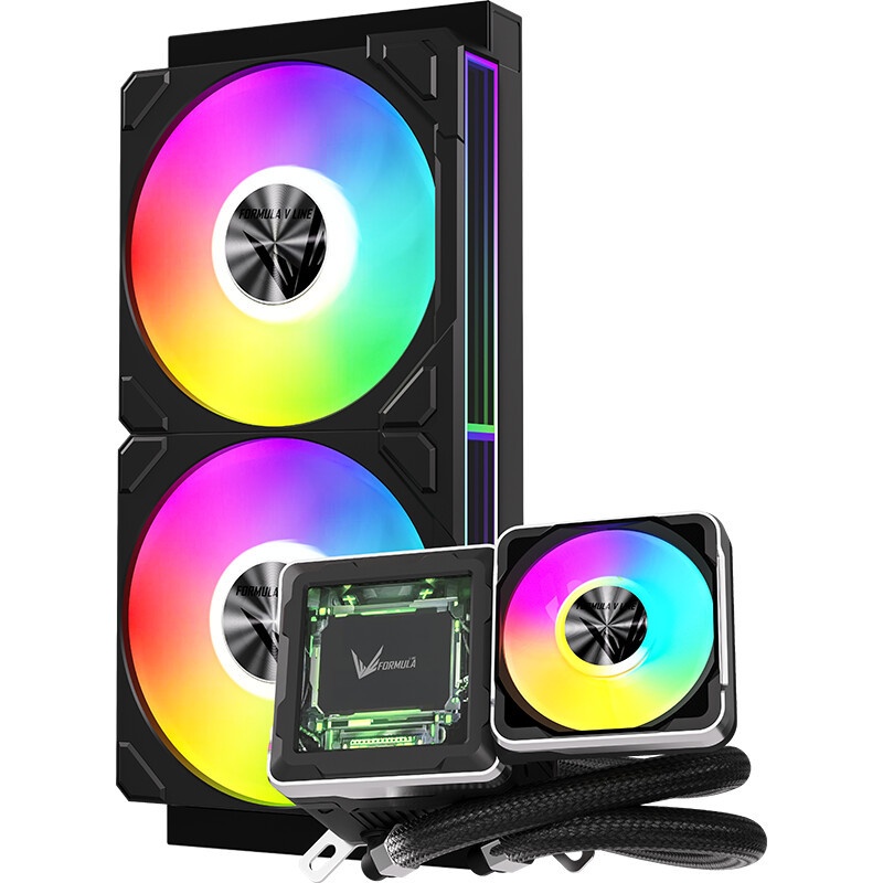 Система водяного охлаждения Formula Ice Jet Vision 360 ARGB Soc-AM5/AM4/1200/2066/1700/1851 черный 4