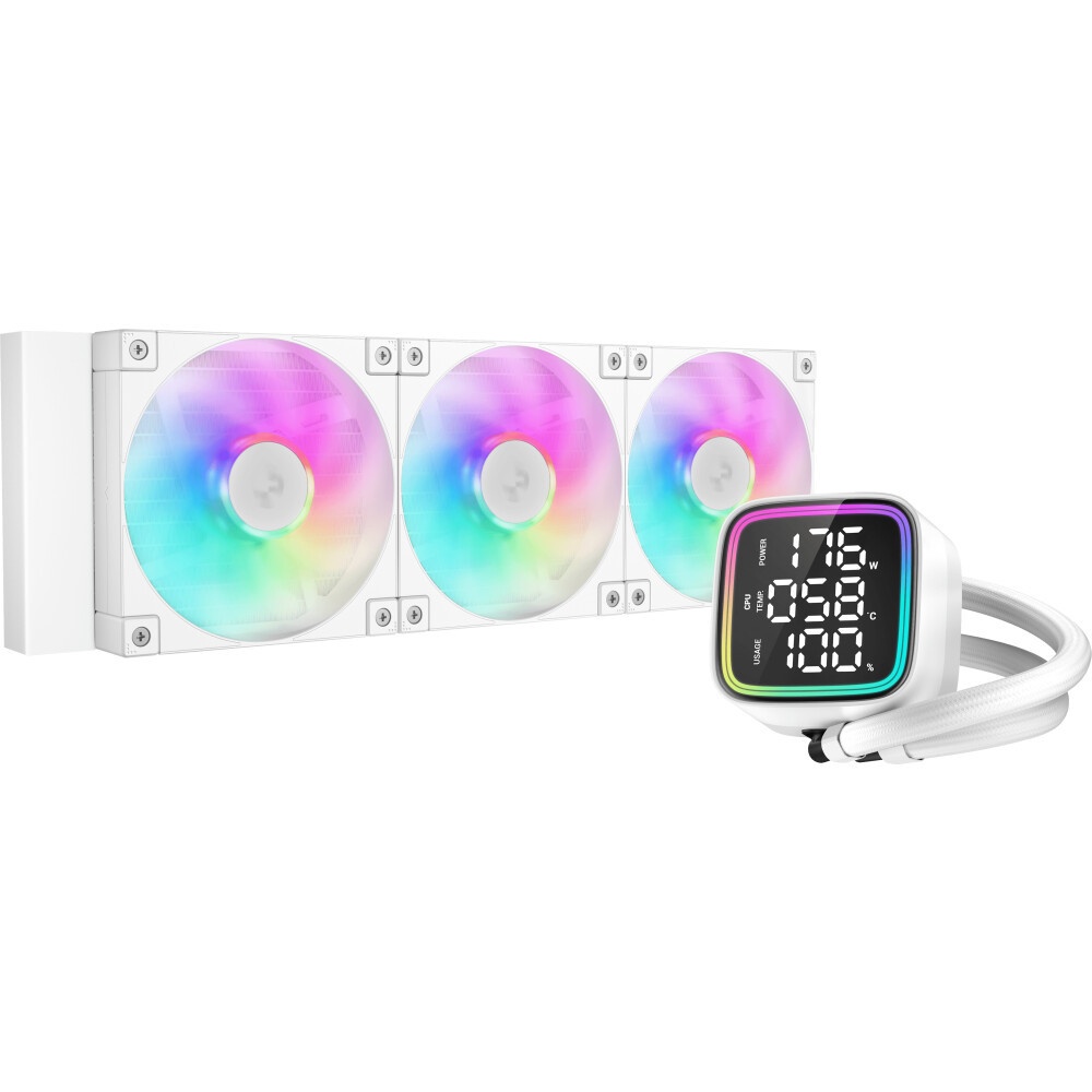 Система водяного охлаждения Deepcool LT360 Vision ARGB Soc-AM5/AM4/1200/1700/1851 черный 4-pin 33.66