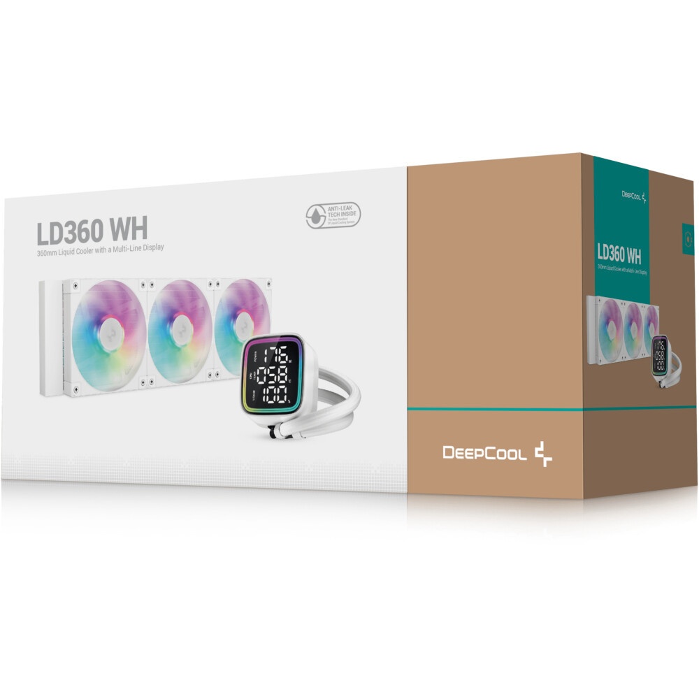Система водяного охлаждения Deepcool LT360 Vision ARGB Soc-AM5/AM4/1200/1700/1851 черный 4-pin 33.66