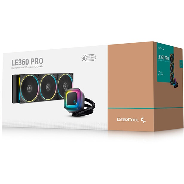 Система водяного охлаждения Deepcool LT360 Vision ARGB Soc-AM5/AM4/1200/1700/1851 черный 4-pin 33.66
