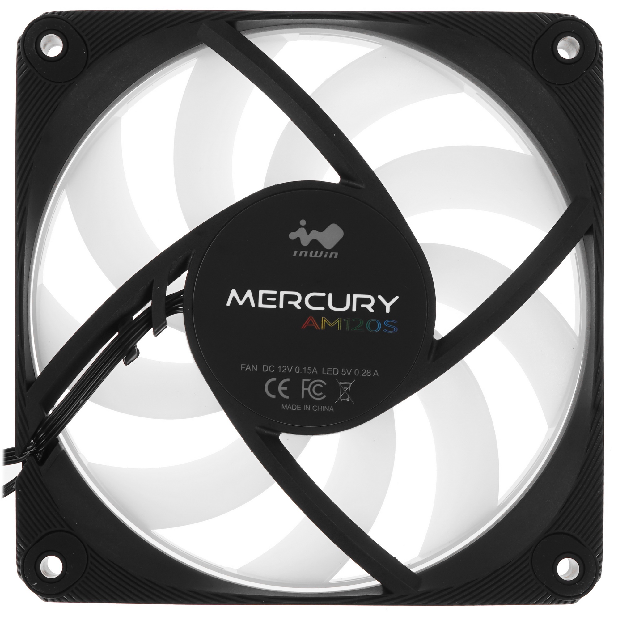 Вентилятор в корпус INWIN Mercury AM120S fan with RGB controller (Triple pack) [6178903]