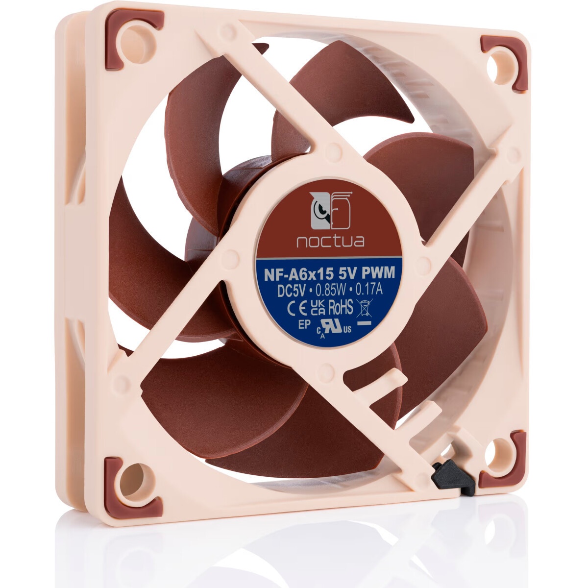 Кулер для корпуса Thermalright TL-B6W (60x60x25mm, 4-pin PWM, 16.17CFM, 20.17dBA, 3200RPM, White)