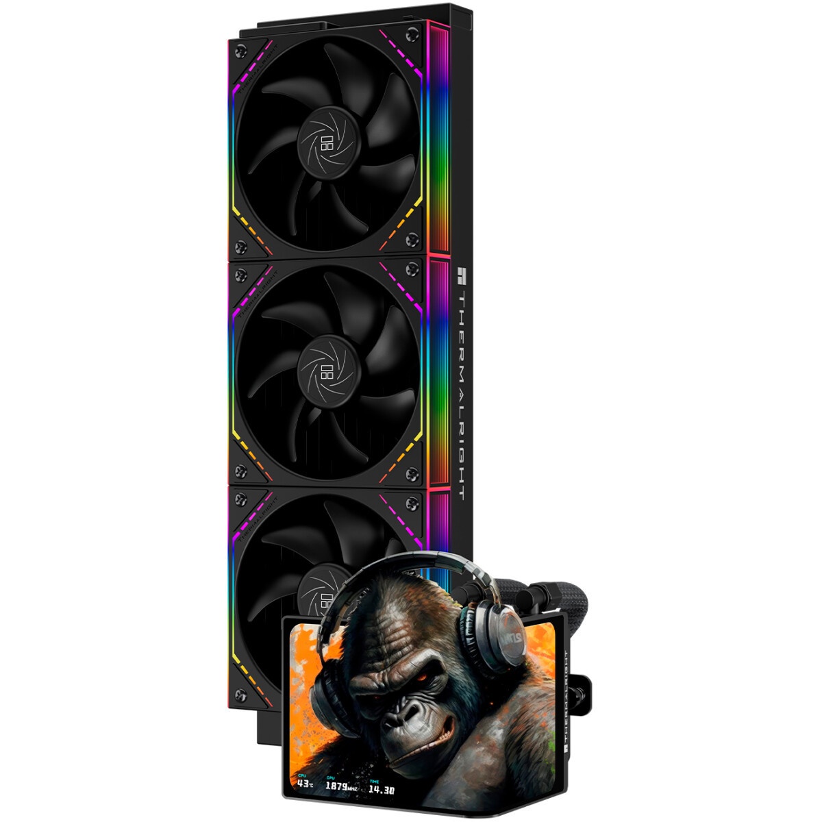 Система жидкостного охлаждения/ Water Cooling System Thermalright Levita Vision 360 (360mm, LED, Bla