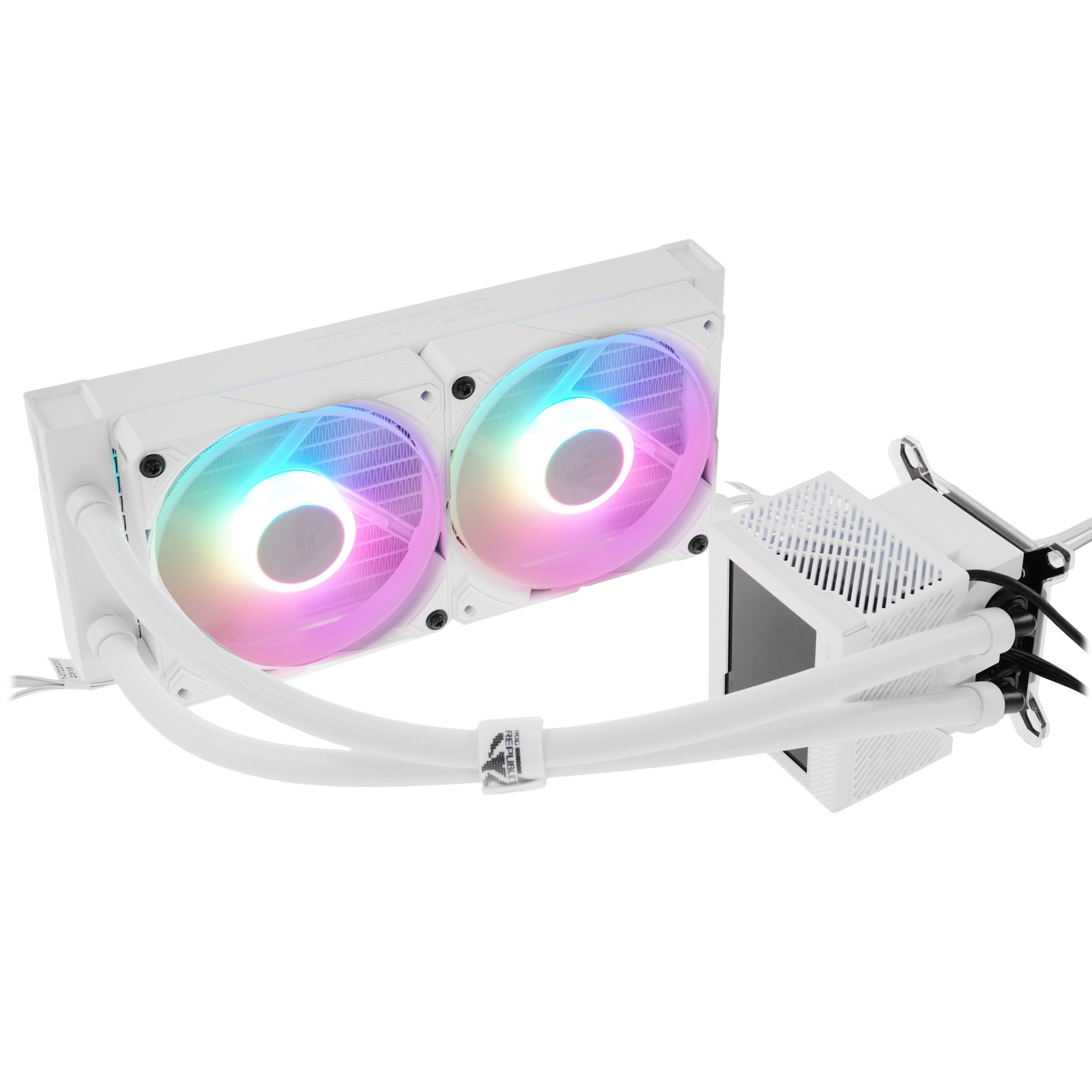 Жидкостная система охлаждения ASUS ROG RYUJIN III 240 ARGB белый 120 мм, алюминий, 2000 об/мин, 29.7