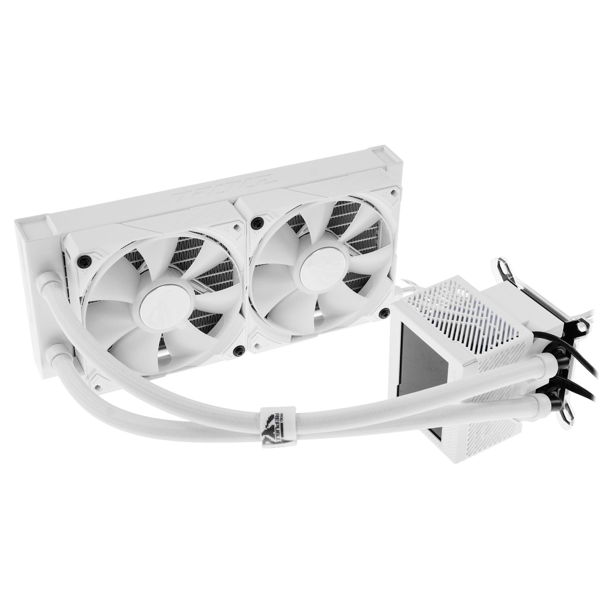 Жидкостная система охлаждения ASUS ROG RYUJIN III 240 ARGB белый 120 мм, алюминий, 2000 об/мин, 29.7