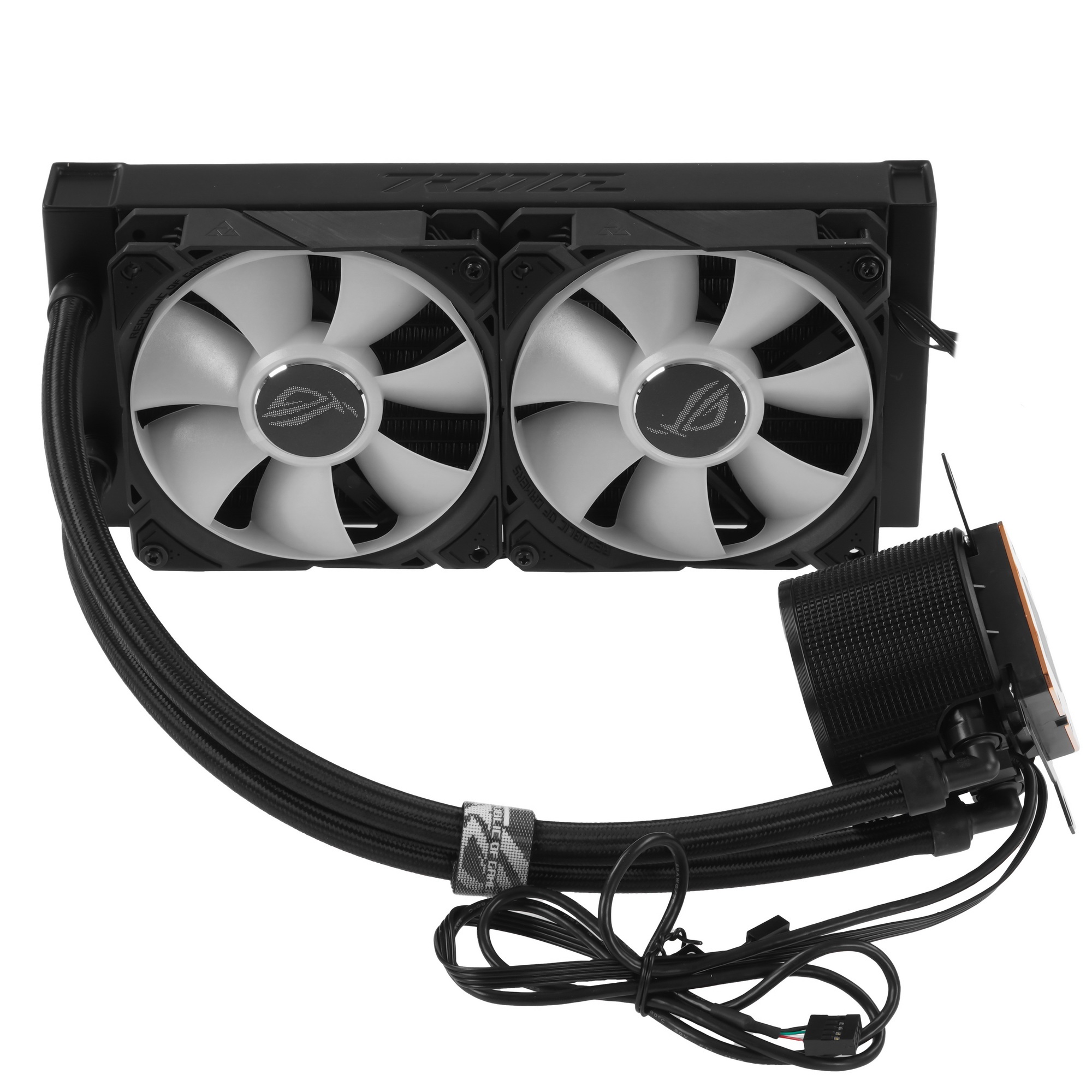 Жидкостная система охлаждения ASUS ROG RYUO III 240 ARGB черный, 120 мм, алюминий, 2200 об/мин, 36.4