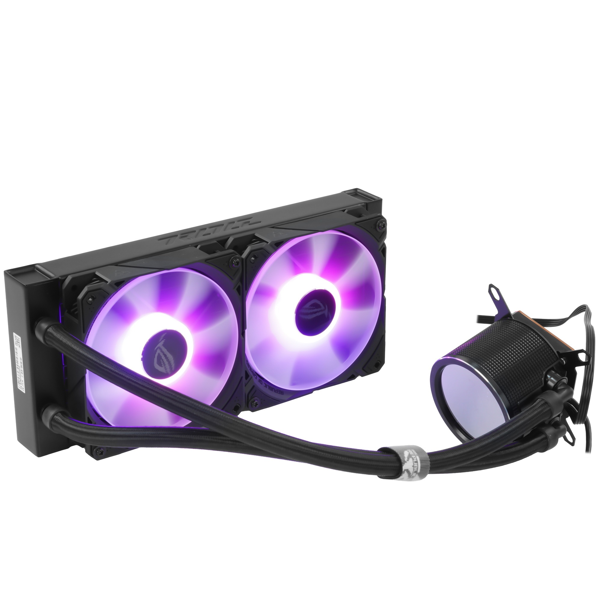 Жидкостная система охлаждения ASUS ROG RYUO III 240 ARGB черный, 120 мм, алюминий, 2200 об/мин, 36.4