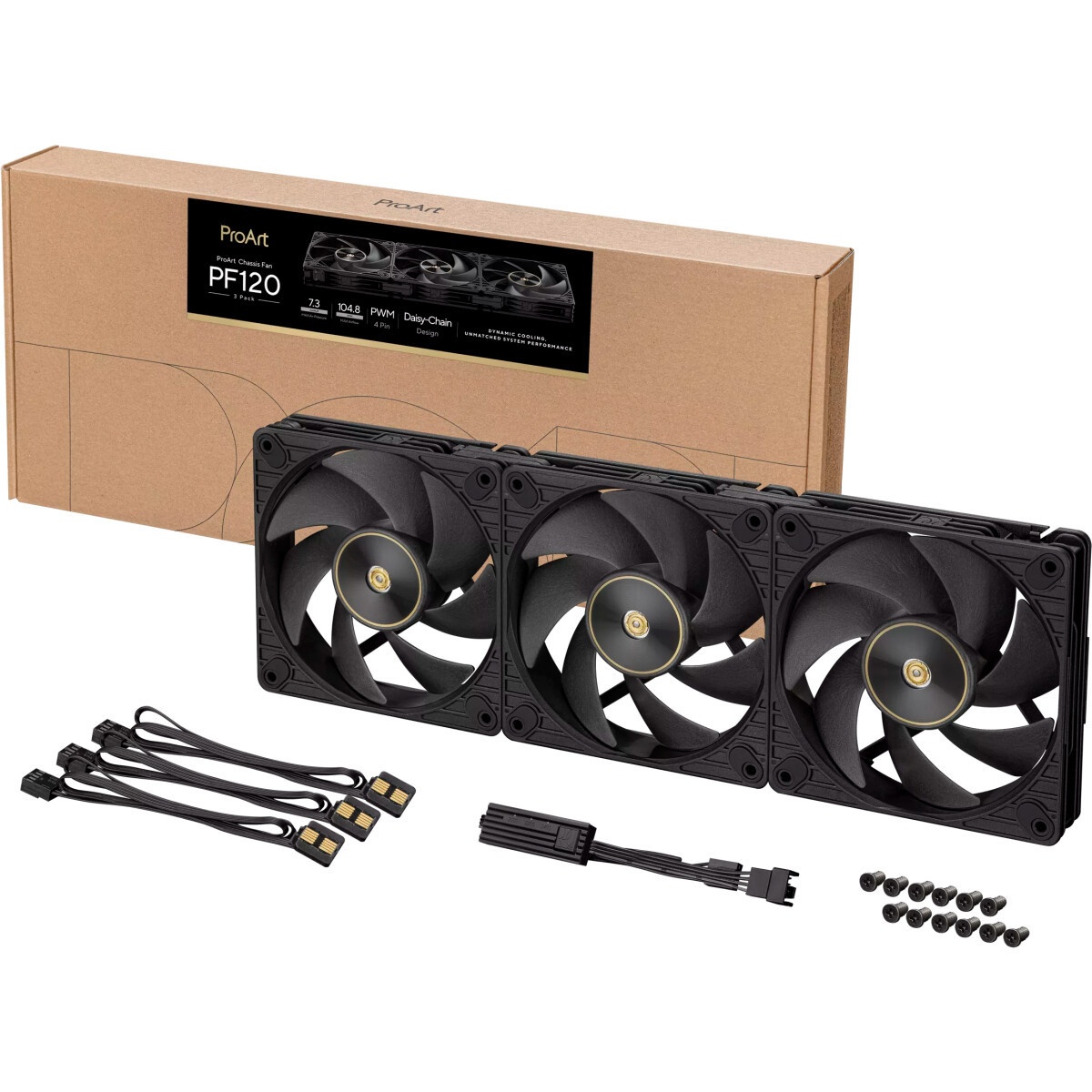 Вентилятор в корпус ASUS PROART PF120 FAN PWM BLACK 3IN1