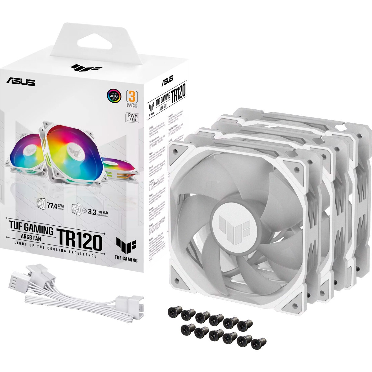 Вентилятор в корпус ASUS PROART PF120 FAN PWM BLACK 3IN1