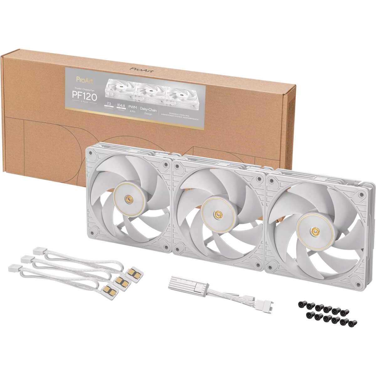 Вентилятор в корпус ASUS PROART PF120 FAN PWM WHITE 3IN1