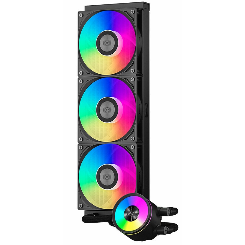 Система водяного охлаждения PcCooler DA240 Max ARGB Soc-AM5/AM4/1200/1700/1851 черный 4-pin 33.8dB A