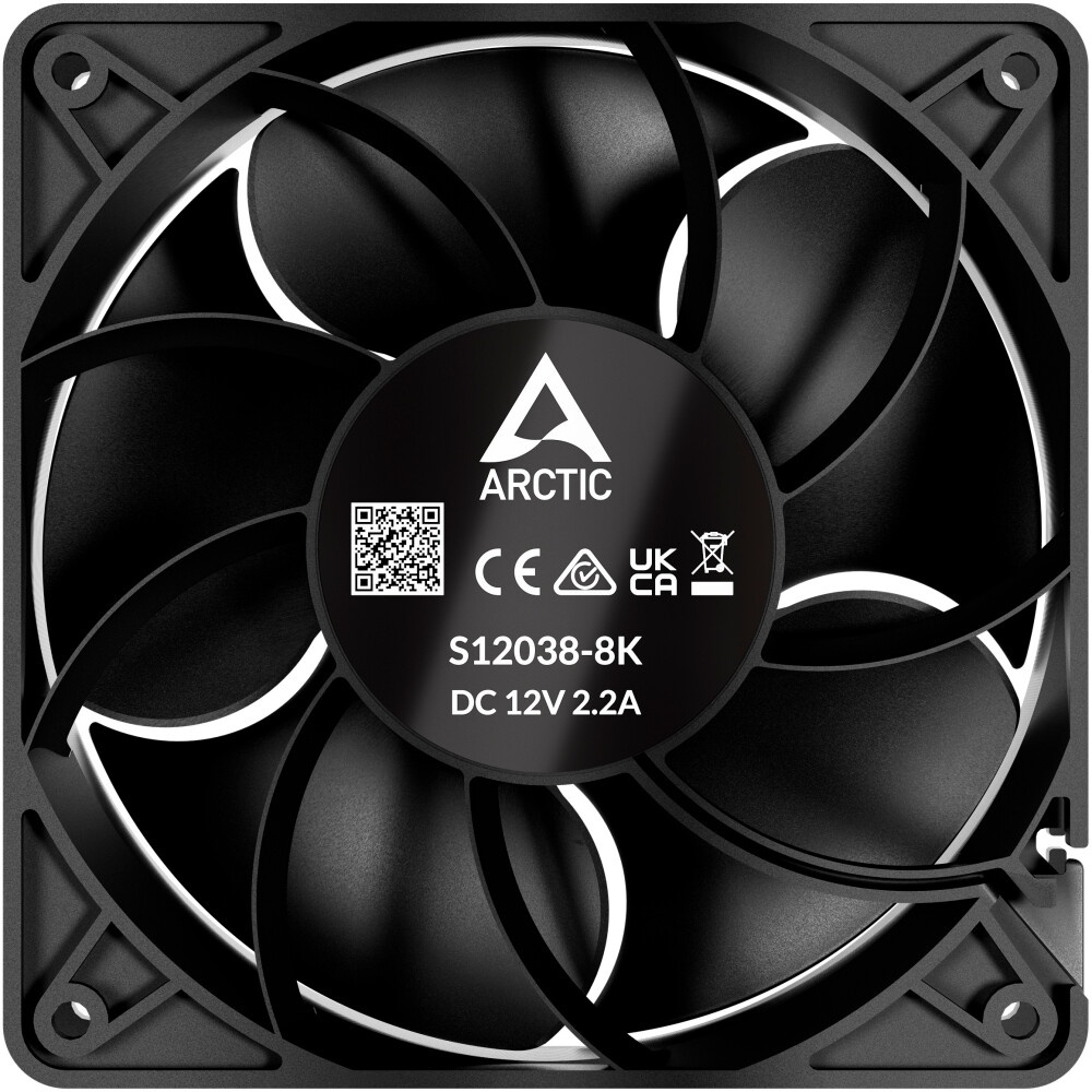 Вентилятор корпусной ARCTIC F12 PWM (Black) - retail (ACFAN00203A)