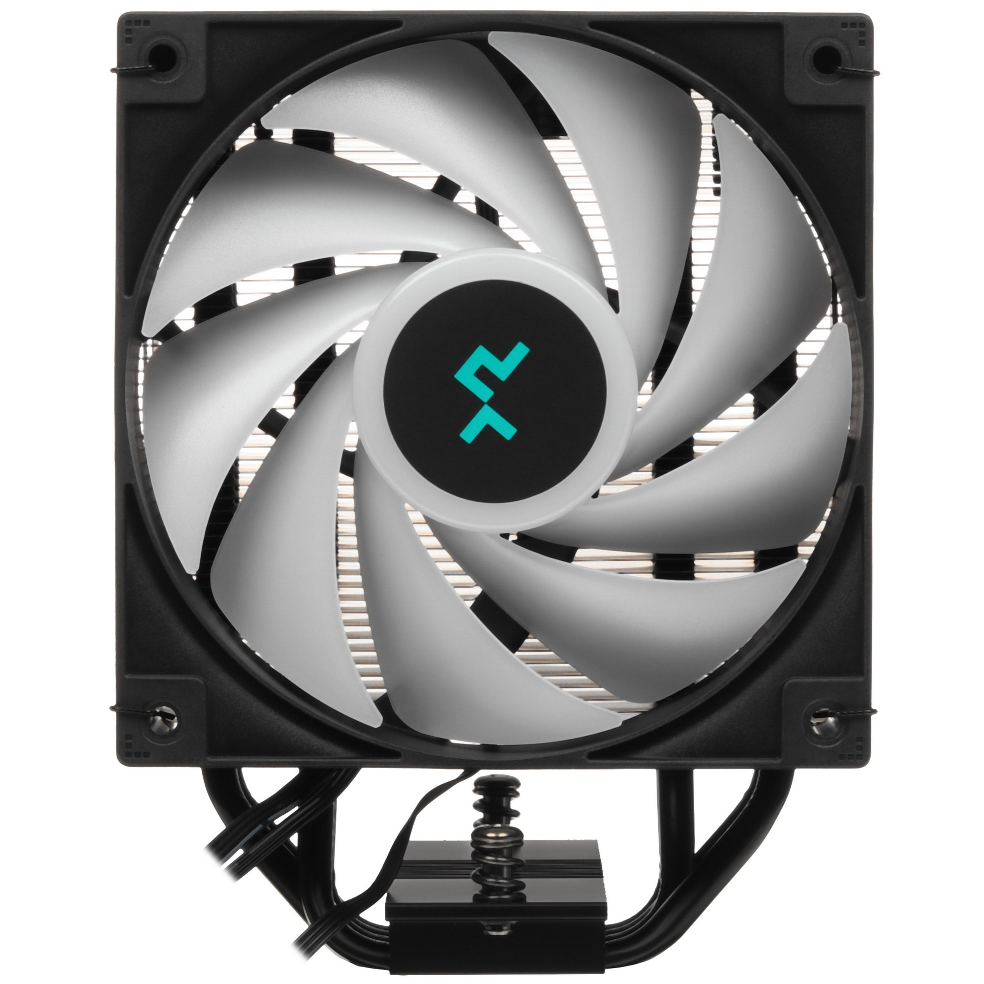 Кулер для процессора DEEPCOOL AG400 DIGITAL BK ARGB черный, 120 мм, алюминий/медь, 2100 об/мин, 31.6