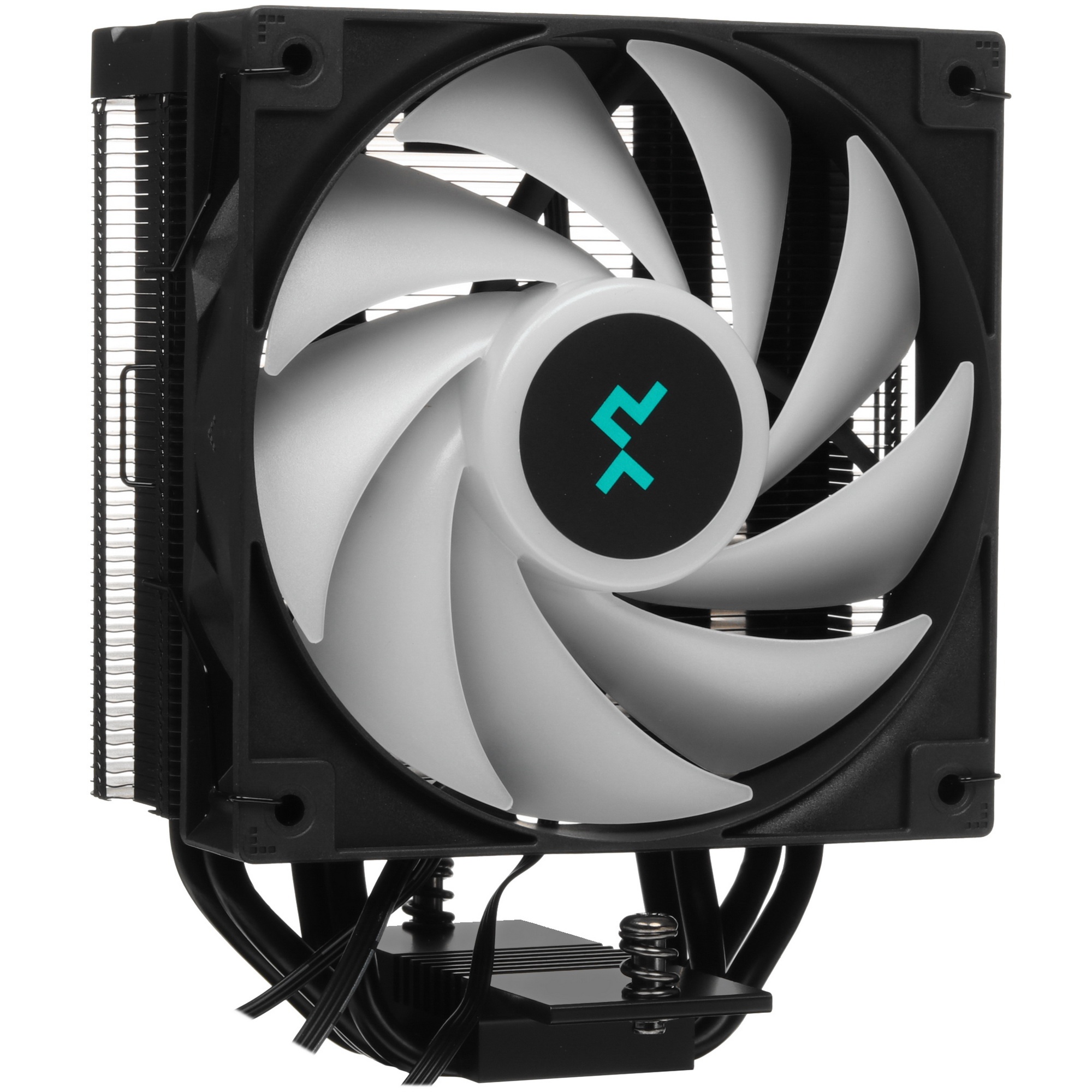 Кулер для процессора DEEPCOOL AG400 DIGITAL BK ARGB черный, 120 мм, алюминий/медь, 2100 об/мин, 31.6