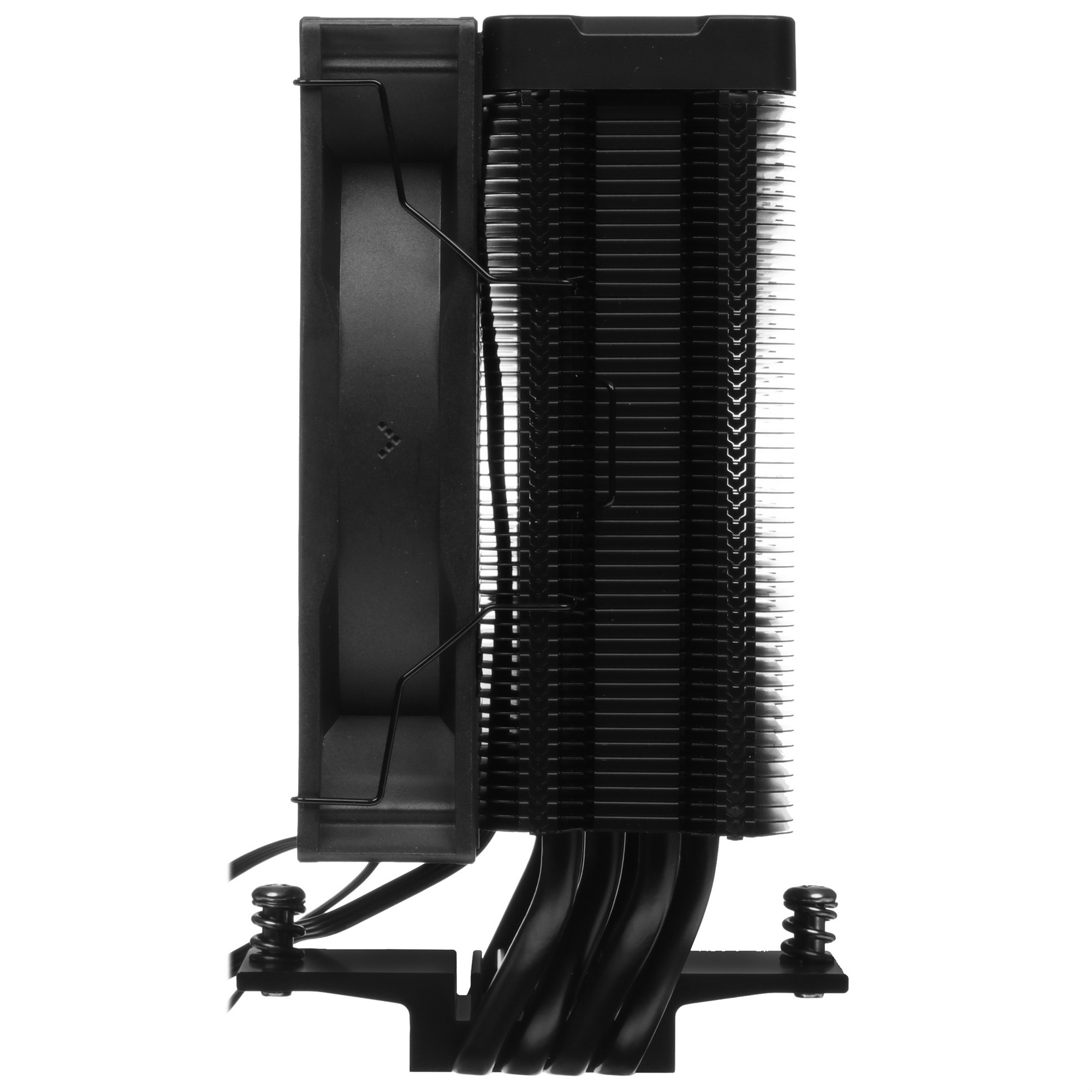 Кулер для процессора DEEPCOOL AG400 DIGITAL BK ARGB черный, 120 мм, алюминий/медь, 2100 об/мин, 31.6