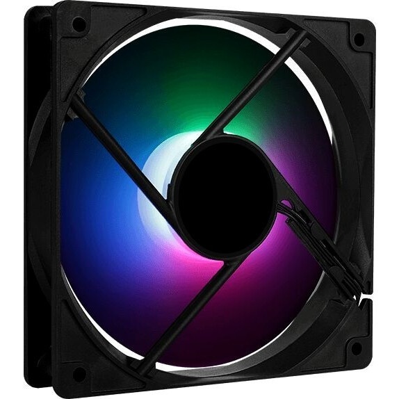 Вентилятор для корпуса Aerocool / Formula Frost 12 PWM FRGB черный, 120 мм, 1500 об/мин, 27.5 дБ, 4