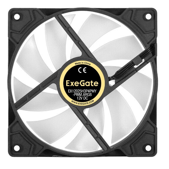 Вентилятор для корпуса Aerocool / Formula Frost 12 черный, 120 мм, 1000 об/мин, 23.7 дБ, 3 pin