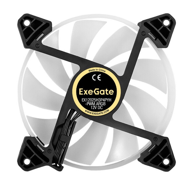 Вентилятор для корпуса Aerocool / Formula Frost 12 черный, 120 мм, 1000 об/мин, 23.7 дБ, 3 pin