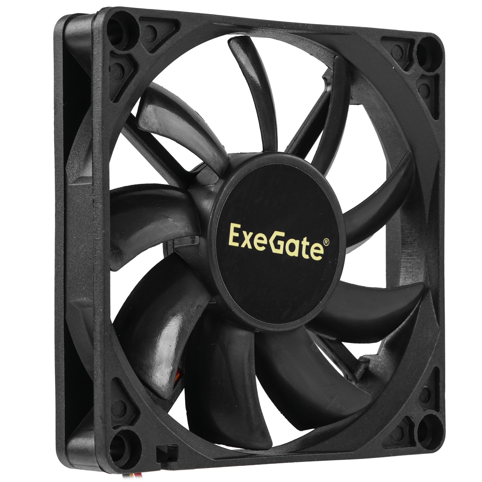 Вентилятор для корпуса ExeGate ExtraPower EP08015S3P черный, 80 мм, 2500 об/мин, 25.5 дБ, 3 pin