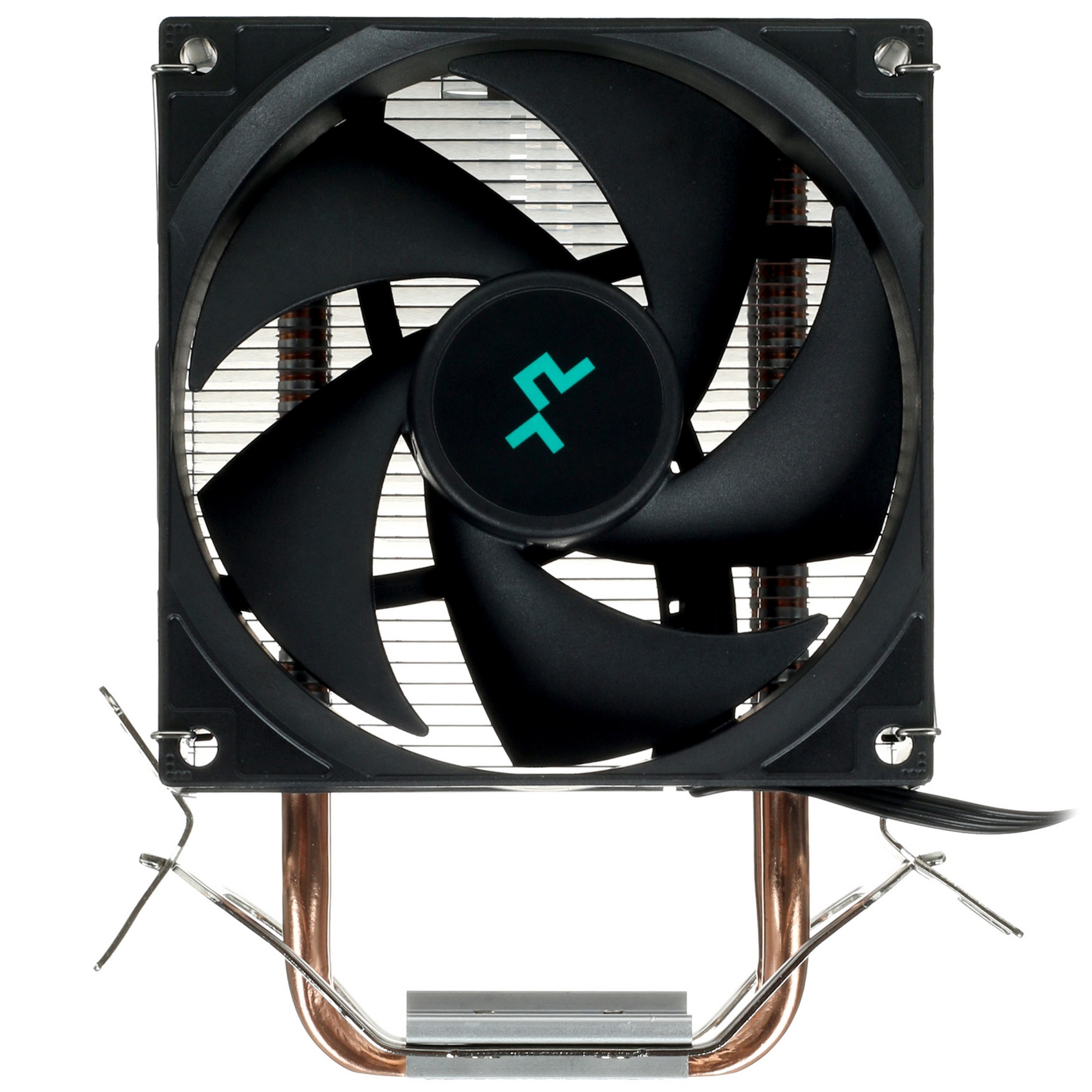 Кулер для процессора DEEPCOOL AG200 черный, 92 мм, алюминий/медь, 3050 об/мин, 30.5 дБ, 4 pin, 100 В