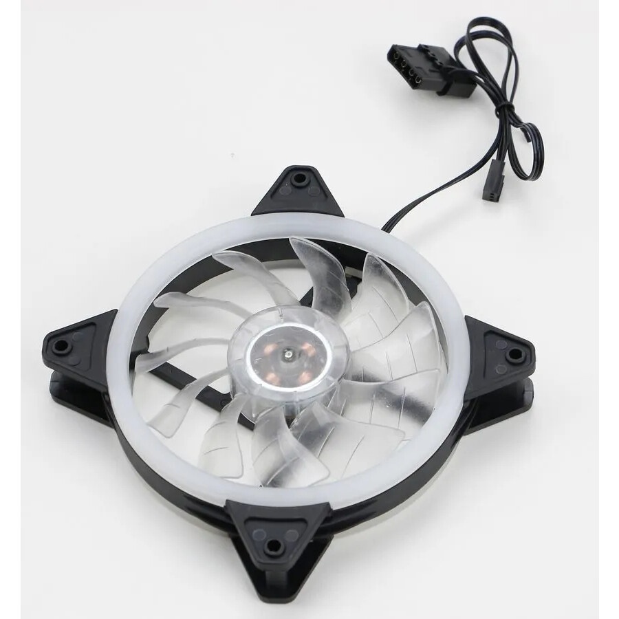 Вентилятор для корпуса ExeGate EX12025HM3PM.FRGB.5CS черный, 120 мм, 1200 об/мин, 24 дБ, 3 pin