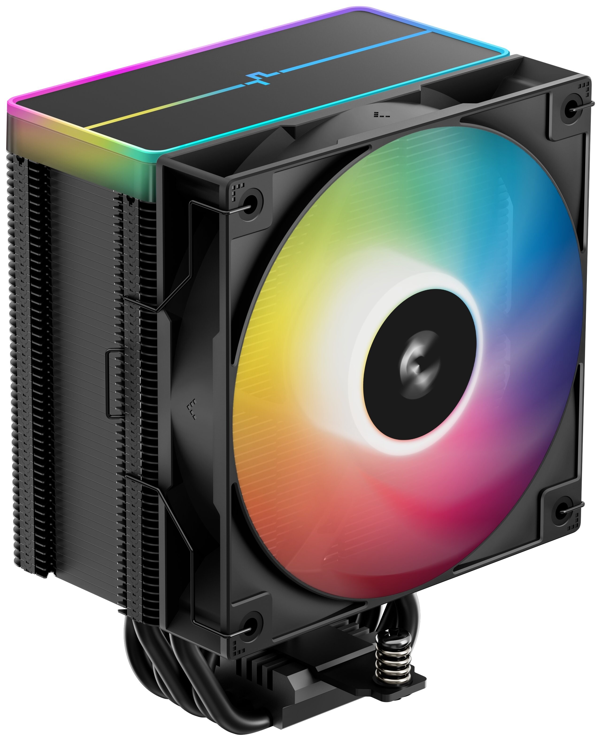 Кулер для процессора DEEPCOOL AG500 BK ARGB V2 черный 120мм алюминий+медь 1900rpm 29.4db 40pin 240W