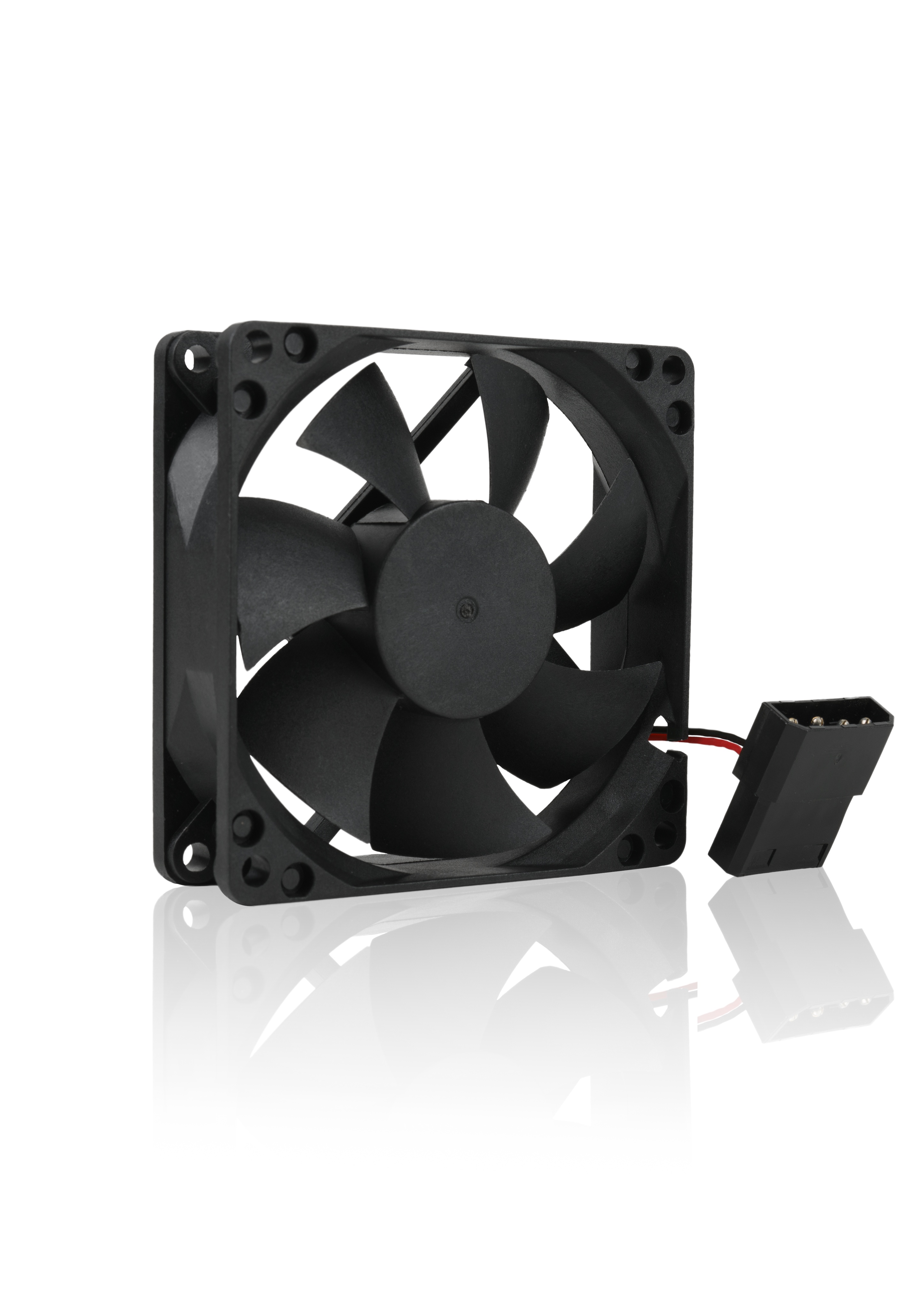 Вентилятор Foxline FL-F80M черный 80mm 4-pin