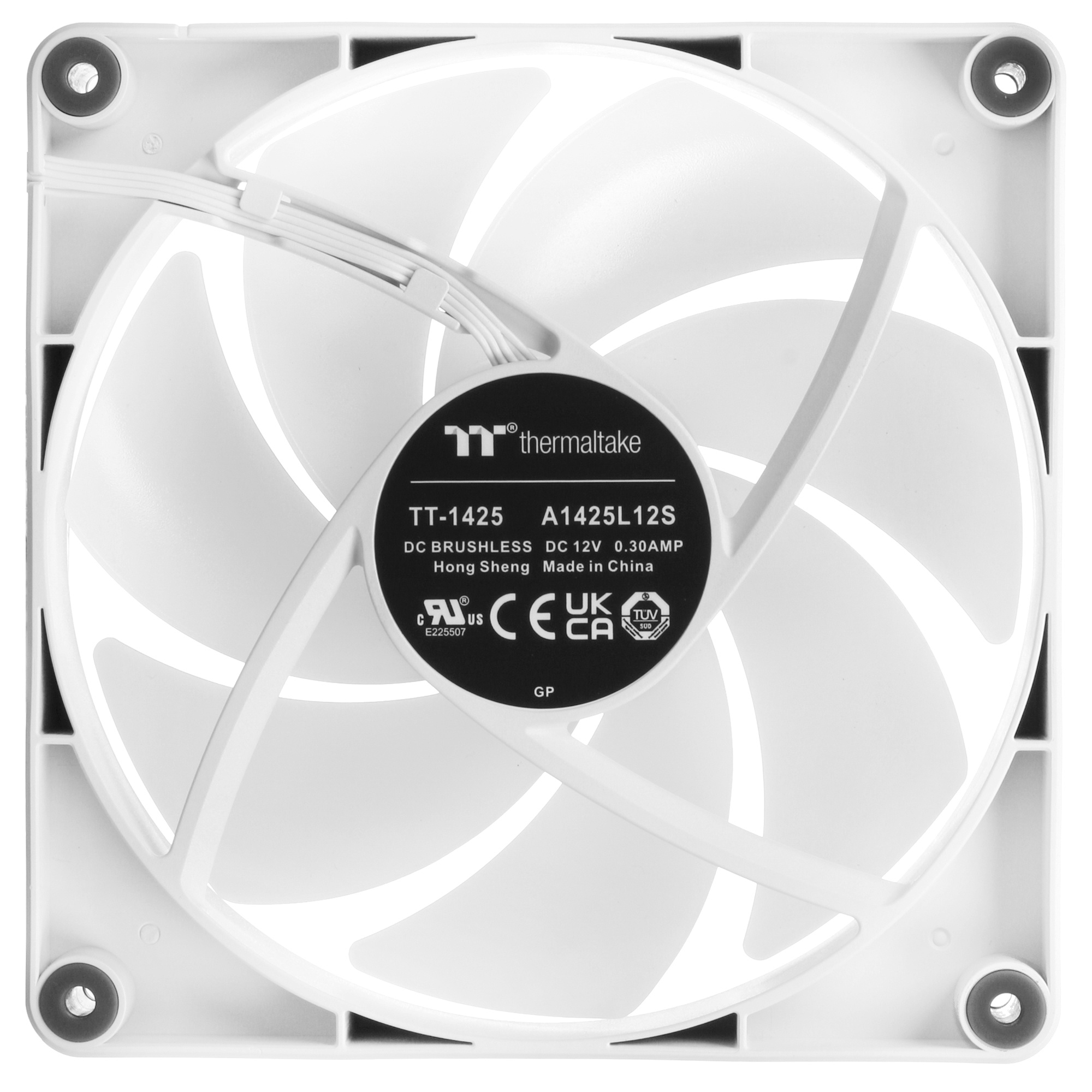 Вентилятор для корпуса Thermaltake CT140 ARGB 140х140x25 белый 4-pin 30.5дБ (упак.:2шт) (CL-F154-PL1