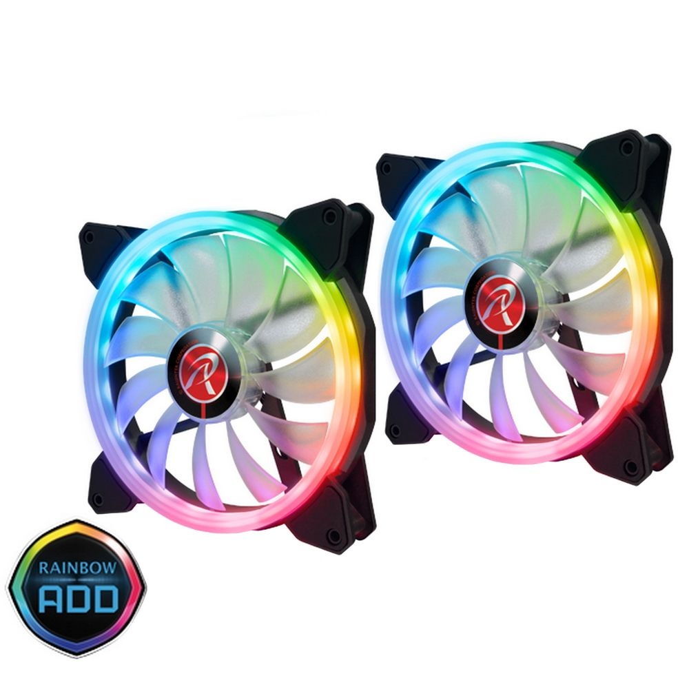 Комплект вентиляторов IRIS 14 RBW ADD-2  0R40B00114 черный 140мм 1500rpm 30db 4-pin