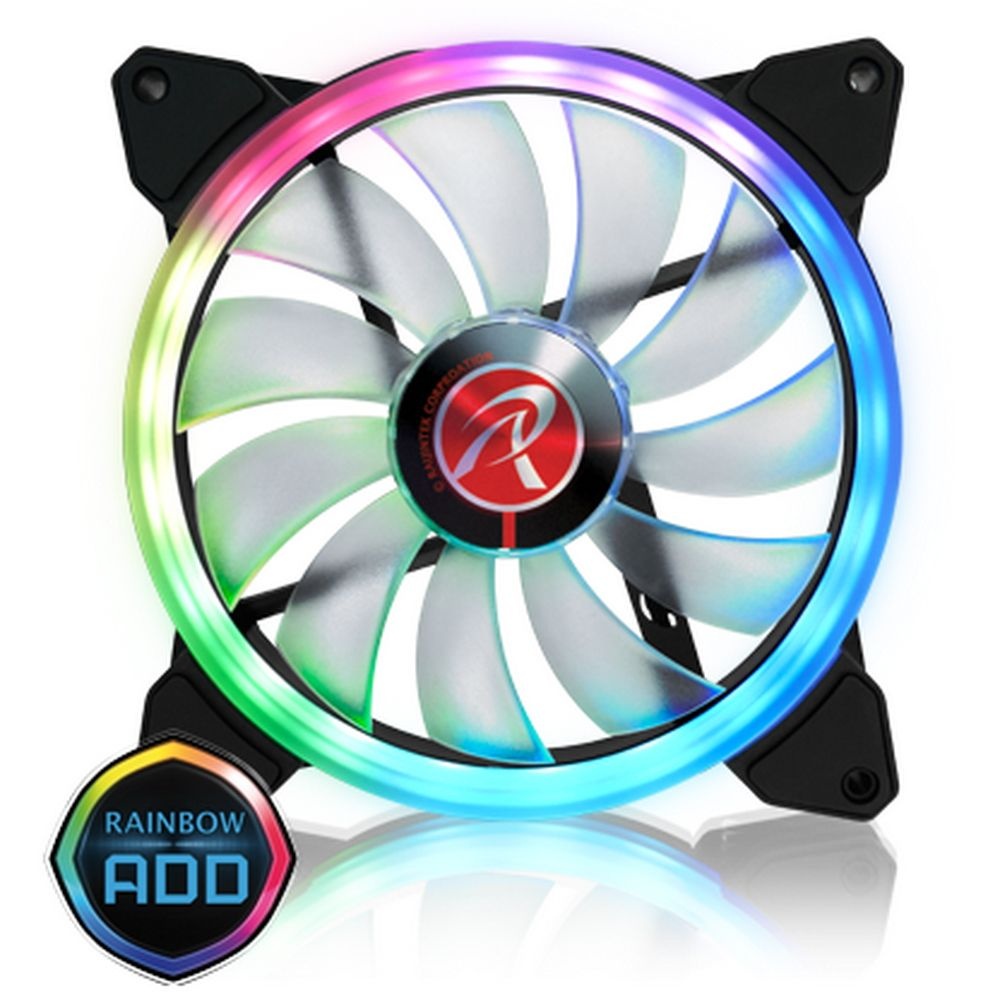 Комплект вентиляторов IRIS 14 RBW ADD-2  0R40B00114 черный 140мм 1500rpm 30db 4-pin