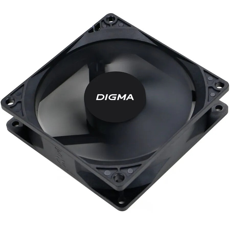 Вентилятор для корпуса Digma DFAN-90 черный, 90 мм, 1800 об/мин, 23 дБ, 3 pin