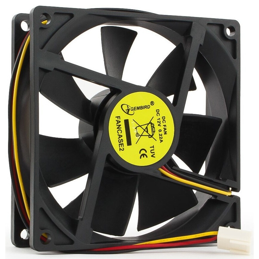 Вентилятор для корпуса Digma DFAN-90 черный, 90 мм, 1800 об/мин, 23 дБ, 3 pin