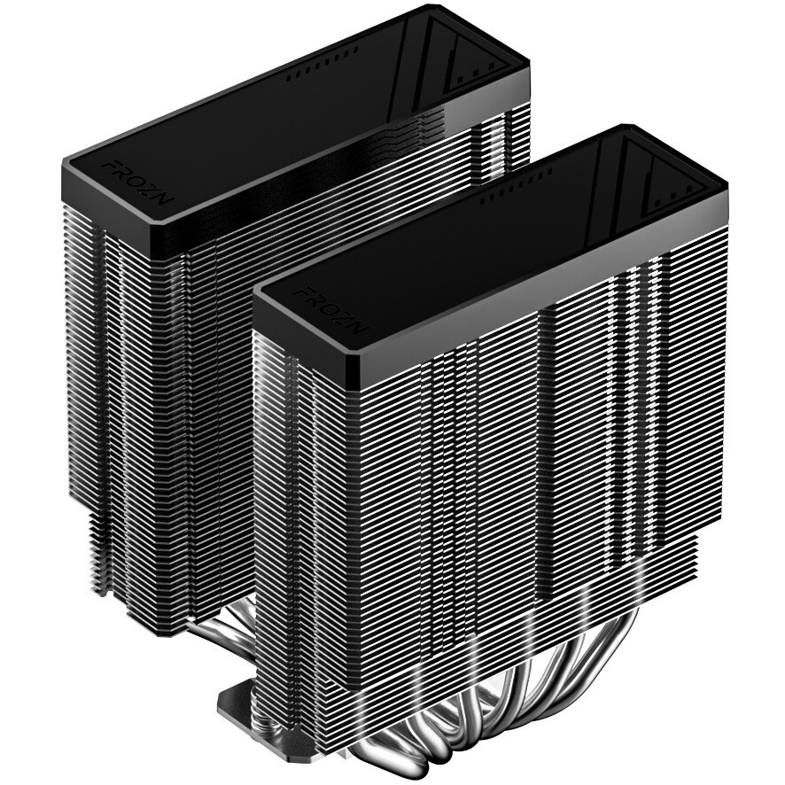 Кулер для процессора Eurocase 5PI120ARGB черный, 120 мм, алюминий/медь, 1800 об/мин, 36 дБ, 4 pin, 1