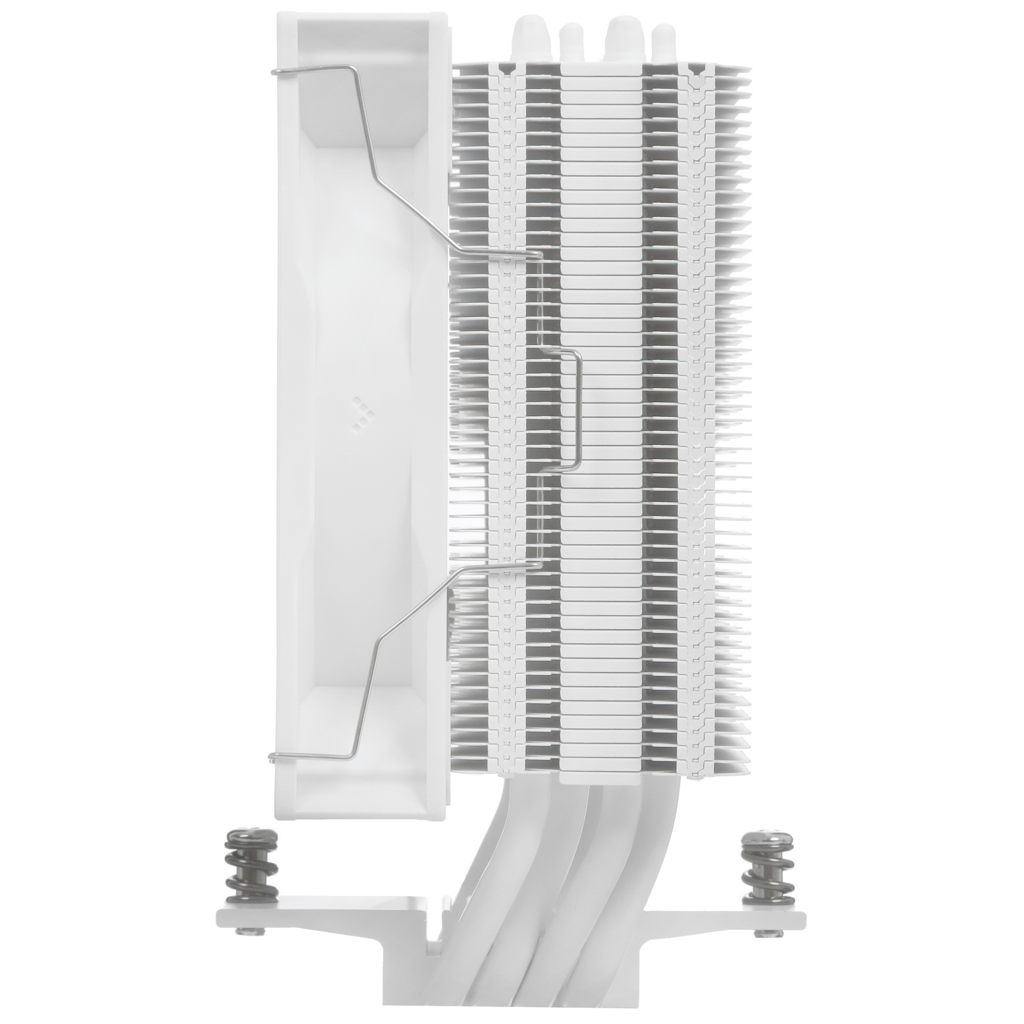 Кулер для процессора DEEPCOOL AG400 WH ARGB белый, 120 мм, алюминий/медь, 2000 об/мин, 31.6 дБ, 4 pi
