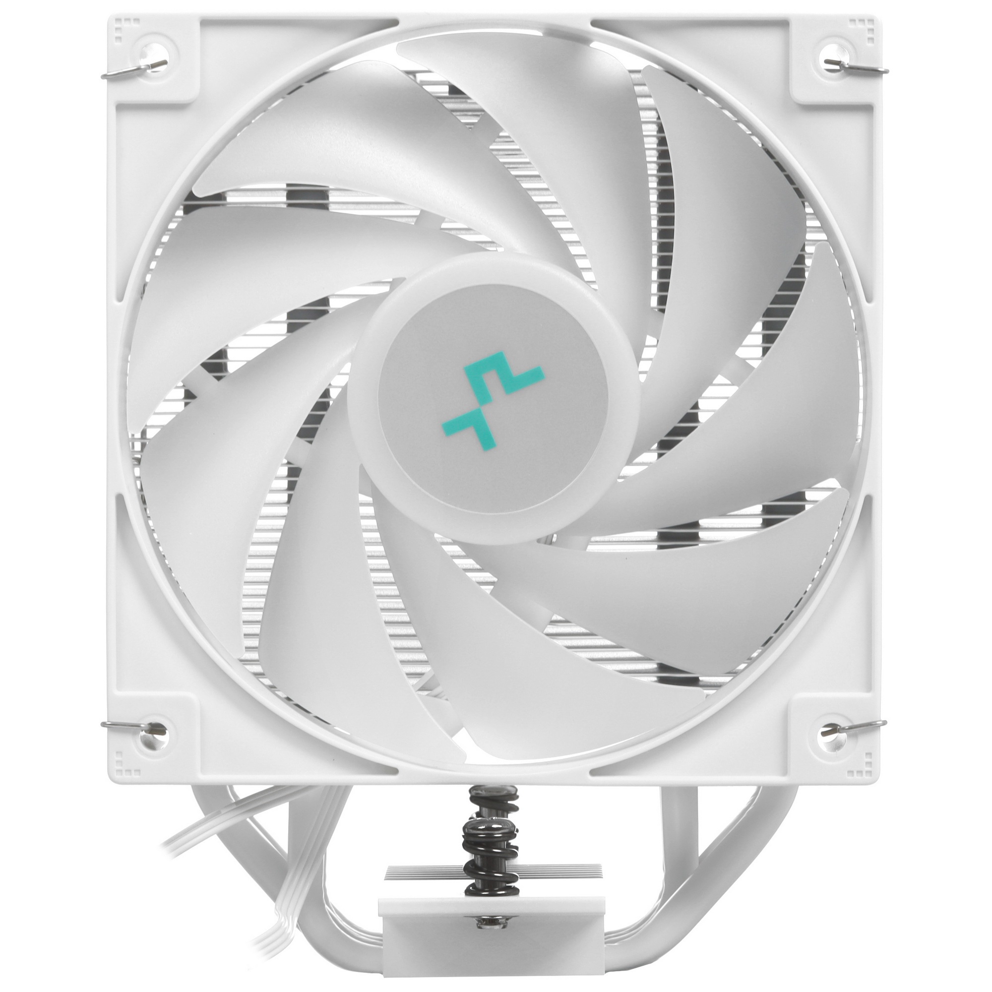 Кулер для процессора DEEPCOOL AG400 WH ARGB белый, 120 мм, алюминий/медь, 2000 об/мин, 31.6 дБ, 4 pi