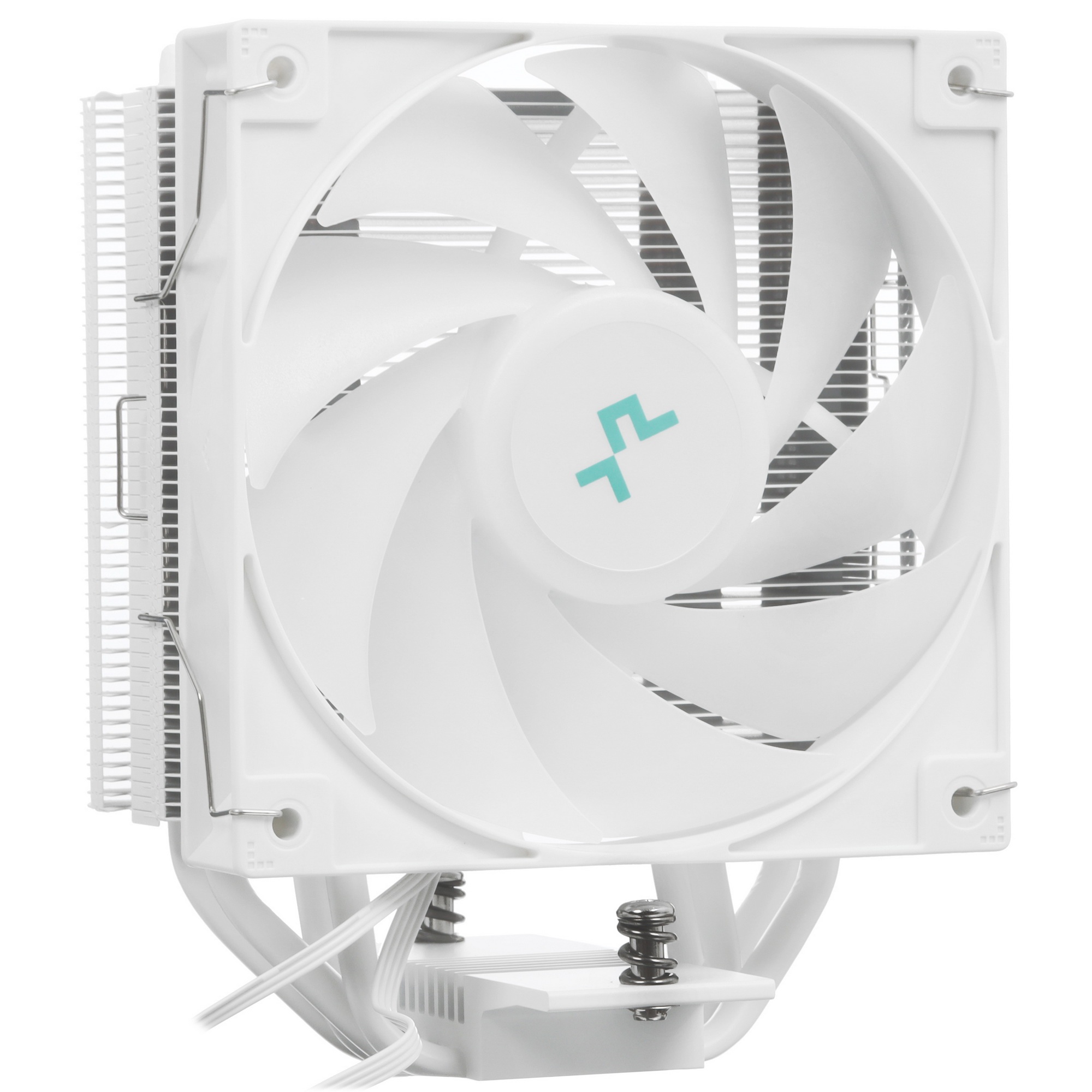 Кулер для процессора DEEPCOOL AG400 WH ARGB белый, 120 мм, алюминий/медь, 2000 об/мин, 31.6 дБ, 4 pi