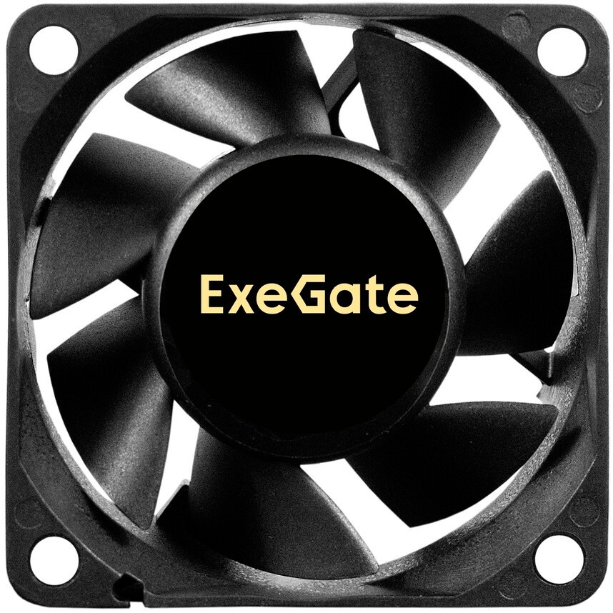 Вентилятор для корпуса ExeGate ExtraSilent ES06025B3P черный, 60 мм, 2500 об/мин, 17 дБ, 3 pin